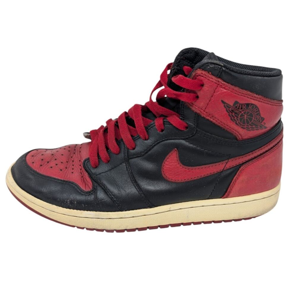 Air Jordan 1 Retro High OG Bred 2016 Black Red Size 9